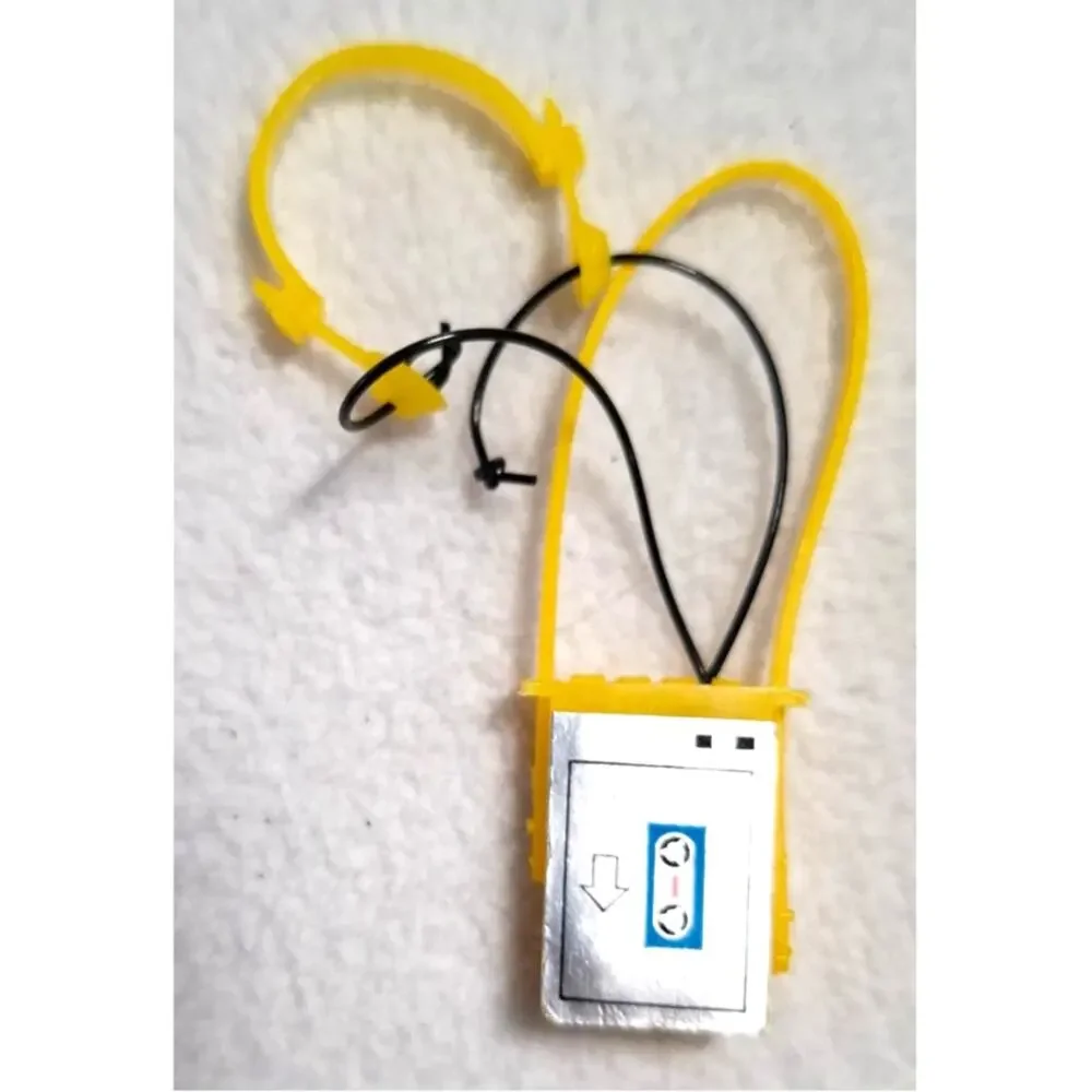 Vtg 80s Mattel Barbie Yellow Walkman Cassette Player Headphones Toy Miniature